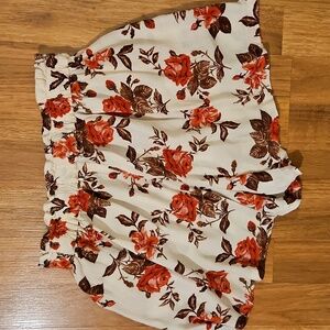 Angie Floral Pull On Shorts Size XS